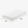Single Mattress 90 x 190 cm with Mattress Protector Image 4