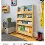 Tidy Books bookshelf solid beech forward facing book display Image 2