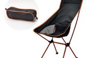 Brand New Orange Outdoor Camping Chairs Folding Moon Chair Portable Extended Hiking Seat Beach Fishing Chair Ultralight Garden Picnic Furniture