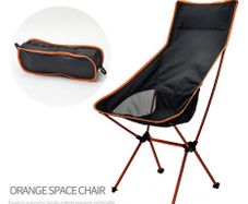 Brand New Orange Outdoor Camping Chairs Folding Moon Chair Portable Extended Hiking Seat Beach Fishing Chair Ultralight Garden Picnic Furniture