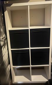 ikea kallax shelving unit white