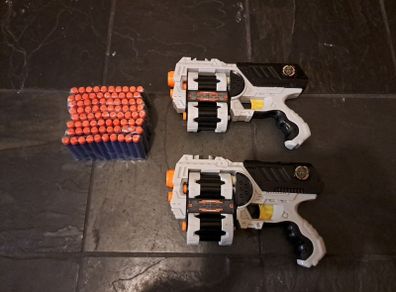 2 XSHOT Nerf Guns + New Darts