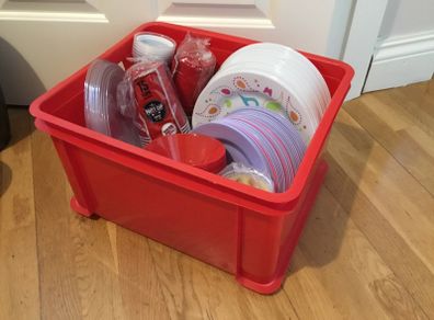 Party plates and cutlery