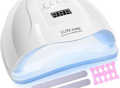150W Quick-drying Nail Dryer Gel Polish Curing UV Light With 4 Timers, Automatic Sensor for Gels Polishes in Home and Salon