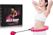 Hula Hoops for Adults Weight Loss, Weighted Hula Hoop for Exercise and Fitness, 24 Detachable Knots Adjustable Weight,2 in 1 Abdomen Fitness.Home Workout,Weight Loss (FREE POSTAGE)