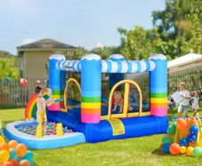 Kids Bounce Castle Inflatable House with Trampoline