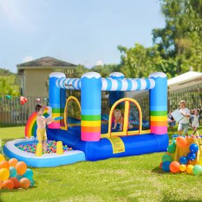 Kids Bounce Castle Inflatable House with Trampoline