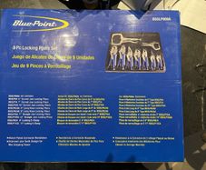 Unopened Snap-On Blue Point 9 pc locking pliers set