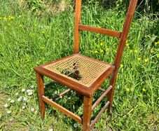 Edwardian Cane Seat Chair