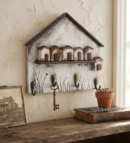 Handcrafted wooden key holder