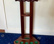 Antique Wooden Standing Pool Cue Snooker Rack