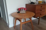 Mid Century Danish Hyllinge Mobler Beech Occasional round table