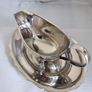 Lovey Silver Plated Greavy 3 Leges Boat With Tray. Image 5