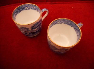 Antique1840's "Copeland Spodes/Itallian England" Coffee Cups