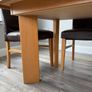Oak extendable dining table + chairs Image 10