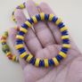 Vintage Lot of 4 Mix Yellow African & Trade Glass Beads Bracelet Image 7