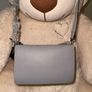 Victorias Secret Cross Body Bag Gray Chevron V-Quilted Studded Purse New Image 3