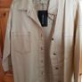 Pretty Little Things Stone PU Contrast Stitch Denim Shacket UK 8 New, AV Image 4