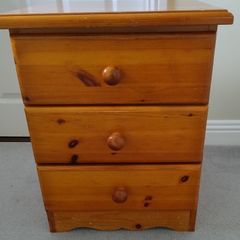 Solid Pine bedside locker
