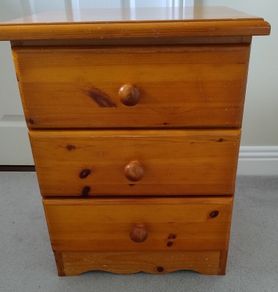 Solid Pine bedside locker