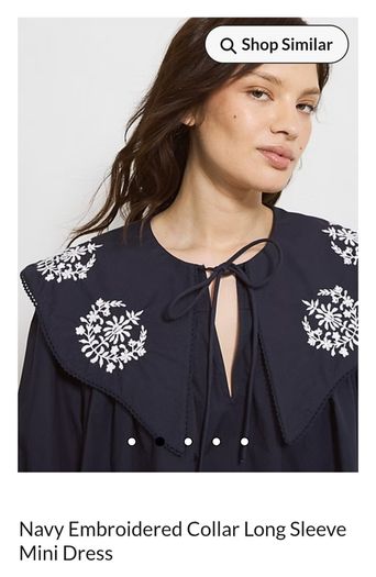 George Navy Boho mini dress Sz 14 UK - Bnwt Rrp 30