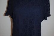 Brand new Gina Benotti navy lace top size UK16/18 EU44/46 Perfect condition Postage included