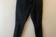 Hollister black ripped jeans (W30)