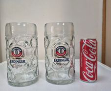 2 x original Erdinger Mugs