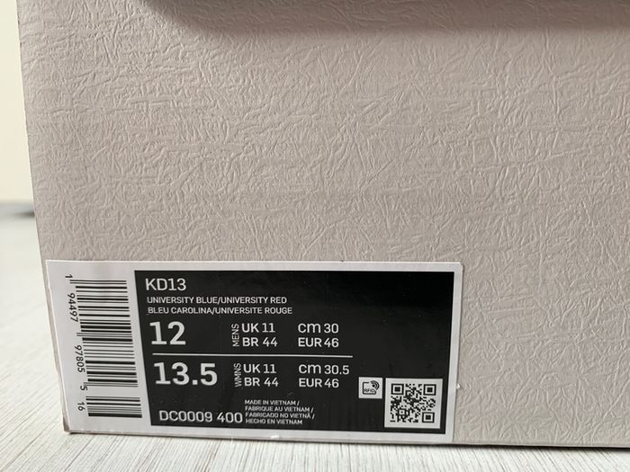 Nike Kd13 Tie Dye Nets Throwback Uk 11/us 12 Deadstock