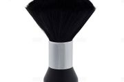 Neck Duster Hairdresser / Barber Face Duster Nail Dust Brush Soft Neck Brush - Round Black