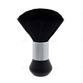 Neck Duster Hairdresser / Barber Face Duster Nail Dust Brush Soft Neck Brush - Round Black