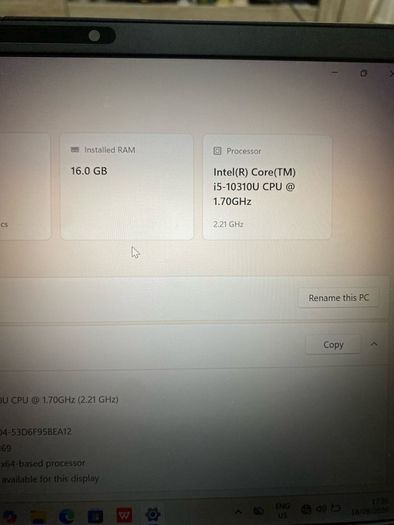 Dell Latitude i5 pro 8/256 windows 11