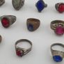Antique Mix Rings Treasure 15 Assorted Brass Designs Image 7