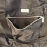 Large black expandable travel bag with shoulder strap Image 10