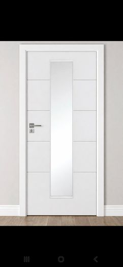 Hydra Primed White Glass Doors