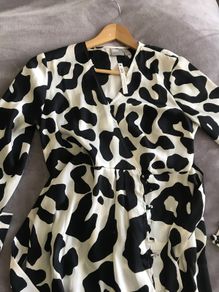 ASOS Black and white long sleeved maternity dress