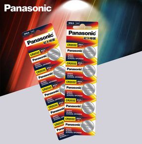 CR2032 3V Lithium Coin Button Cell Battery Panasonic Original - 10 Pack - Free Postage