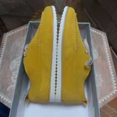 New Yellow Suede Lace-ups UK 6.5 FREE POST