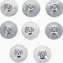Grey and White Handmade Assorted Designs Ceramic Door Knobs, Vintage, Shabby Chic, Interior Furniture, Cabinet Cupboard Wardrobe Drawers Pulls Handles (8-Pack) Image 5