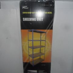 super heavy duty boltless 5 tier metal shelf 1200x450x6.8mm