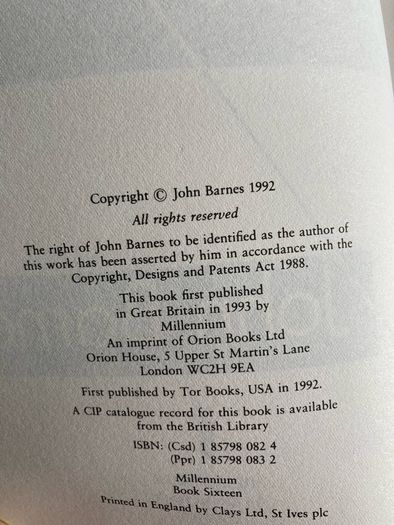 'A Million Open Doors' by John Barnes