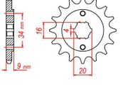 Yamaha Blaster Front Sprocket 13tooth