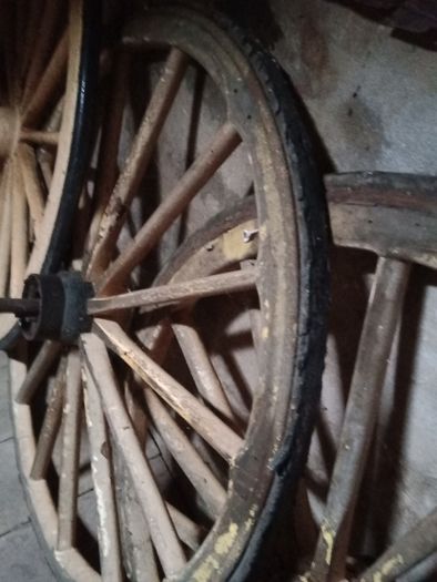 Vintage Horse Drawn Cart Wheels