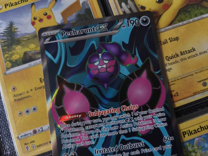 Pecharunt EX ! Full Art ! Ultra Rare ! from Shrouded Fable Set ! 2024 ! Pokemon Card !