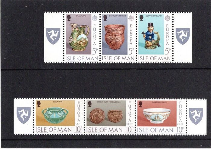 1976 Isle of Man Europa Ceramic Art Commemorative Stamp Presentation Pack