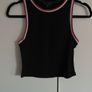 ribbed black crop top Image 5