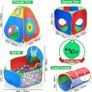 5Pc Kids Ball Pit Tents And Tunnels, Toddler Jungle Gym Play Tent With Play Crawl Tunnel Toy, Pit Balls Not Included, Indoor Outdoor Gift, Target Game W/ 4 Dart Balls (FREE POSTAGE) Image 3