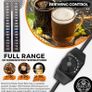 Home Brew Heat Belt - with Adjustable Power Output - 2X Strip Thermometers Included - Equipment for Beer and Wine Fermentation Temperature Control (FREE POSTAGE) Image 2