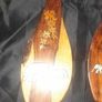 A Pair of Old Indian Rosewood Wall Hanging Plaques with Elephant and Floral Inlay Image 2