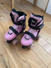 Girls 4 Wheel Boot Skates Size Junior 11-1